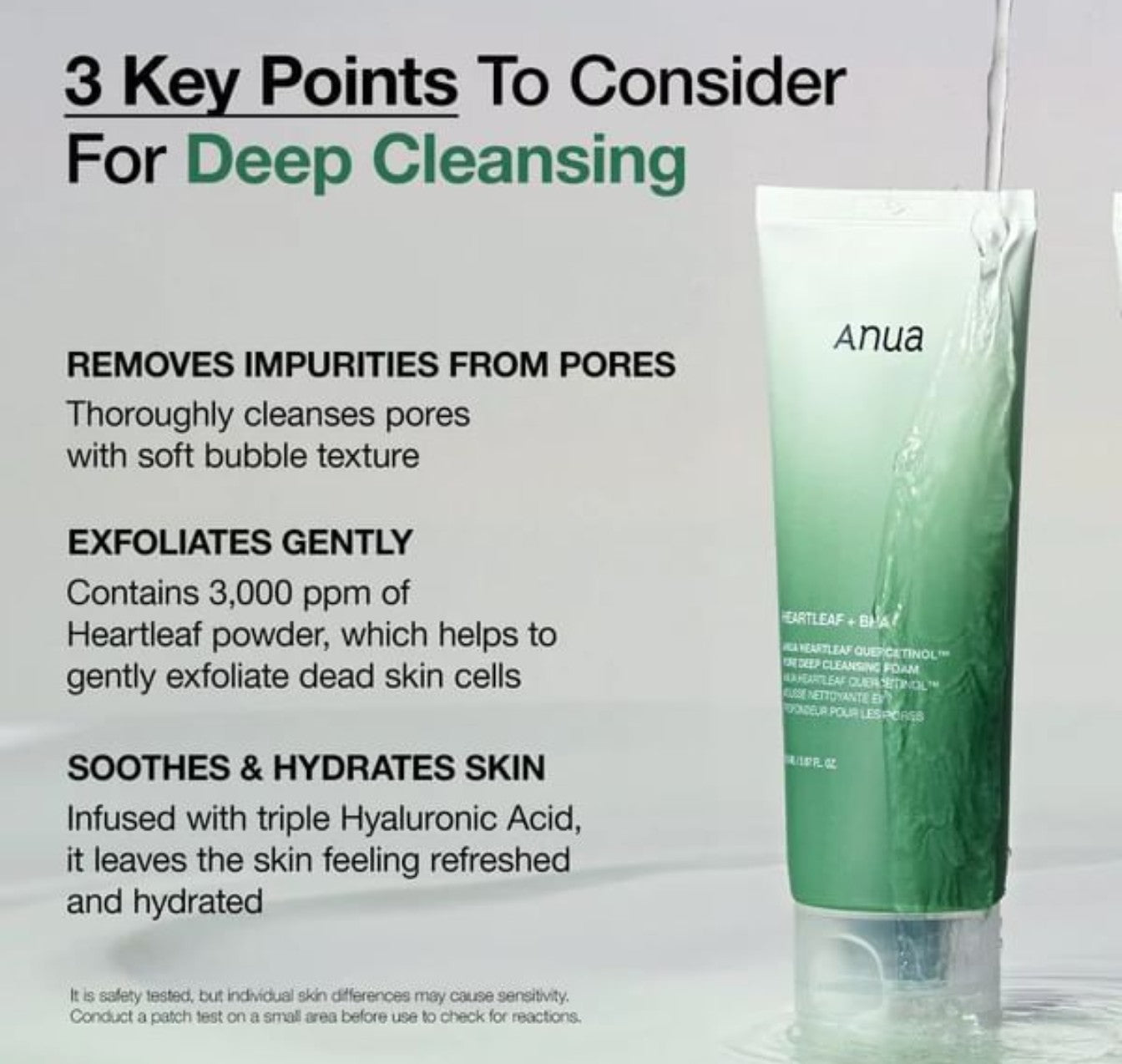 Anua Heartleaf Quercetinol™ Pore Deep Cleansing Foam (150ml)