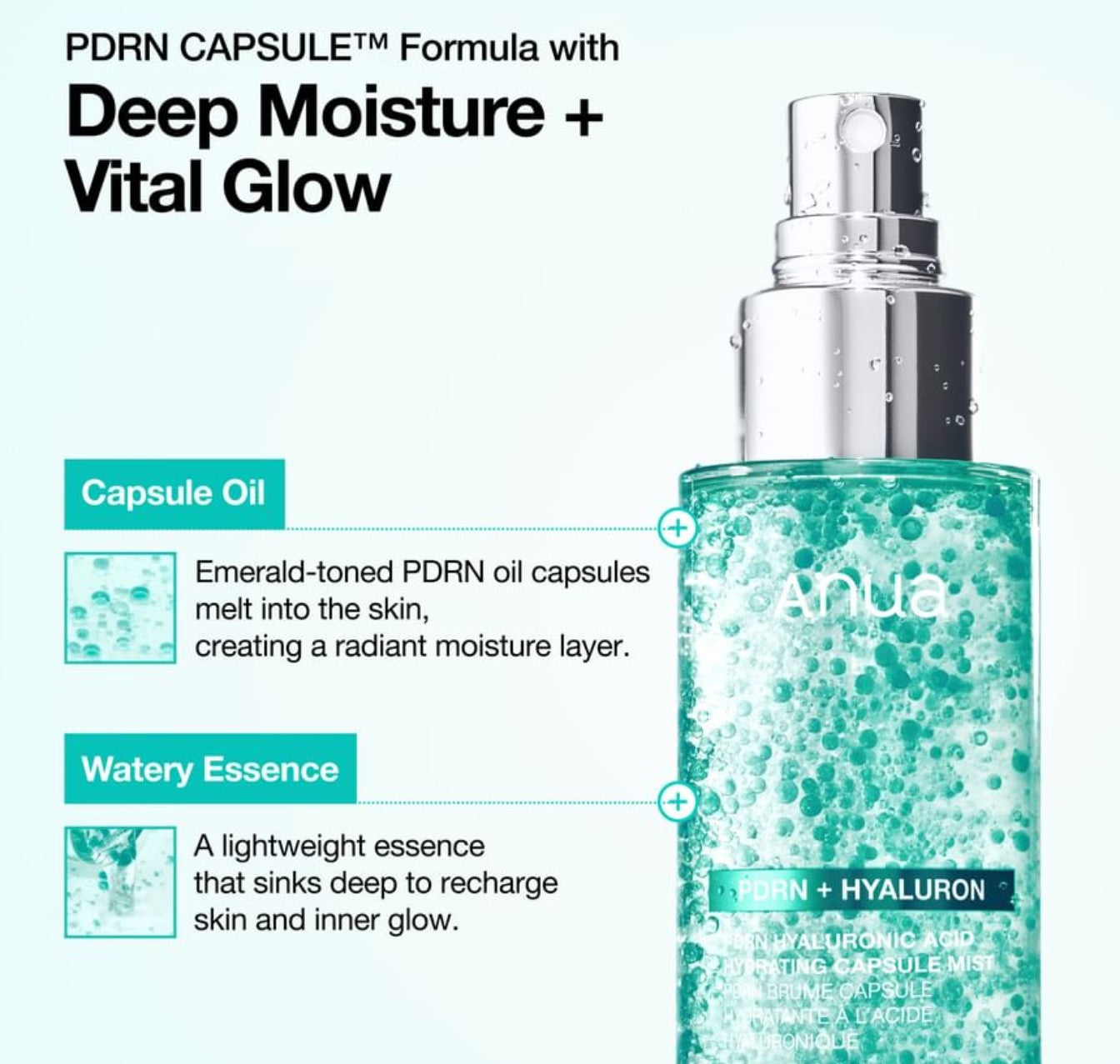 Anua PDRN 100 Hyaluronic Acid Hydrating Capsule Mist