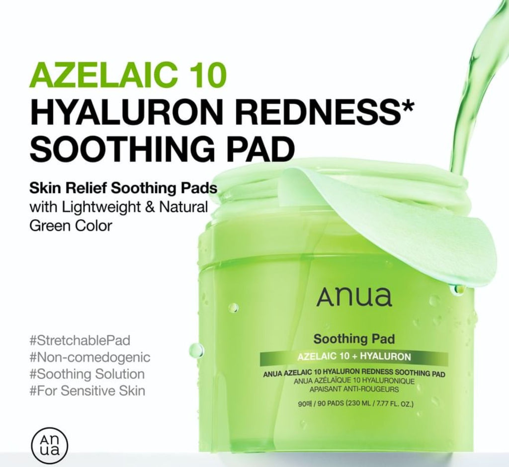 Anua Azelaic 10 Hyaluron Redness Soothing Pad