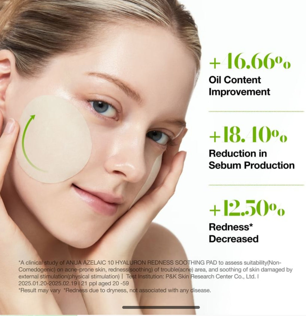 Anua Azelaic 10 Hyaluron Redness Soothing Pad