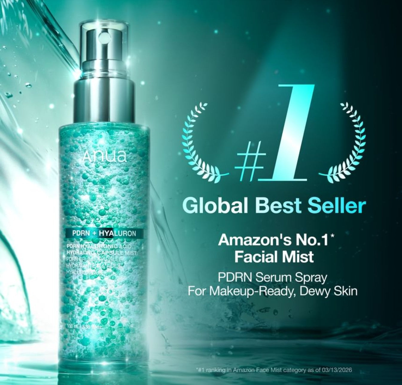 Anua PDRN 100 Hyaluronic Acid Hydrating Capsule Mist
